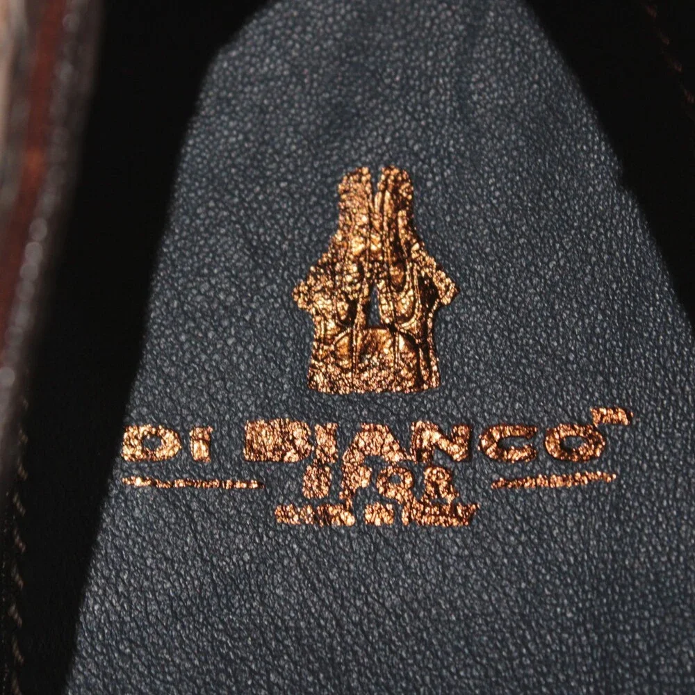 Di Bianco NWB Single Monk Strap Dress Shoes Size 9 US in Brown Leather